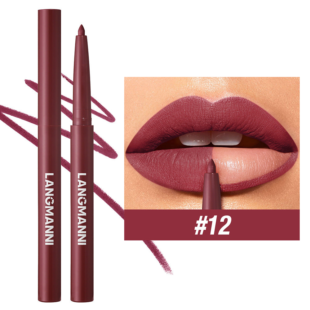 Twelve-color Matte Lip Liner